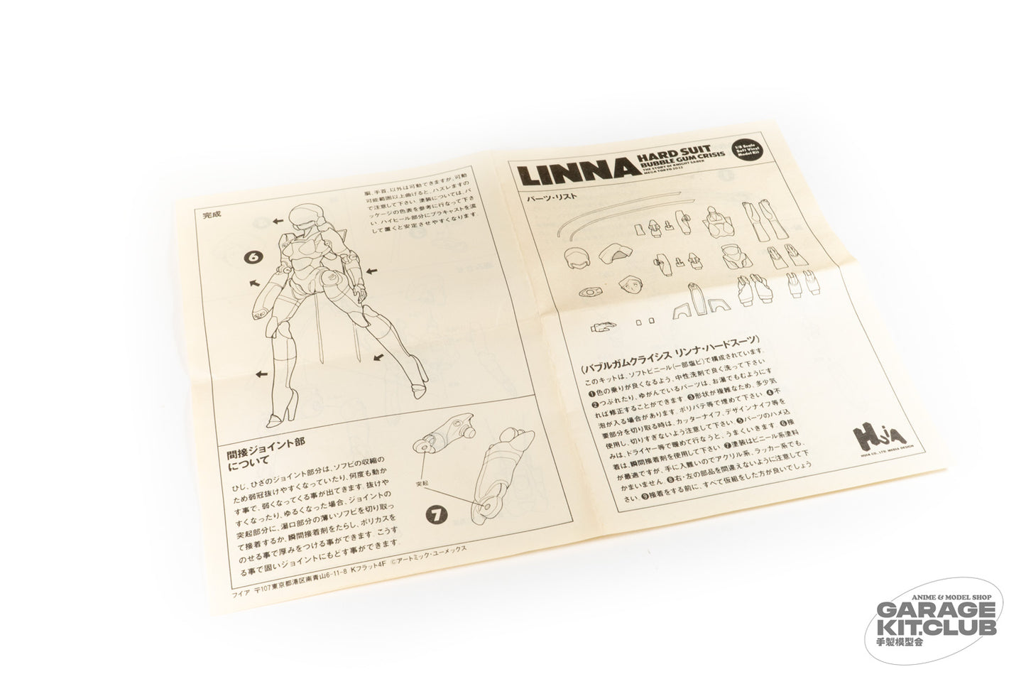 Bubblegum Crisis Linna Soft Vinyl Kit