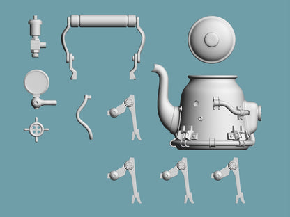 Gadget Ghost Kettle (Young Lady) "Kettle-chan" Resin Kit