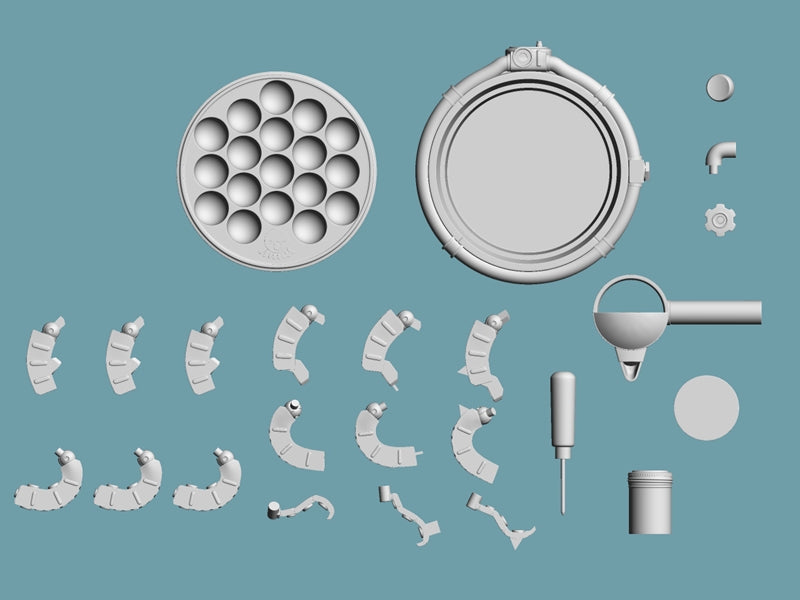 Gadget Ghost Takoyaki Maker "Takoyaki Robo" Resin Kit