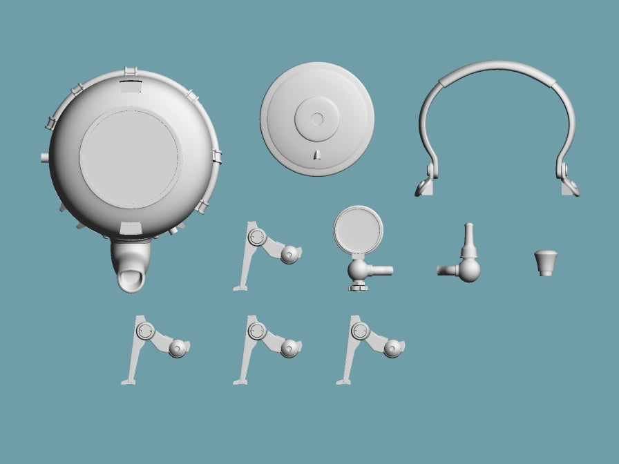 Gadget Ghost Kettle "Yakkan-kun" Resin Kit