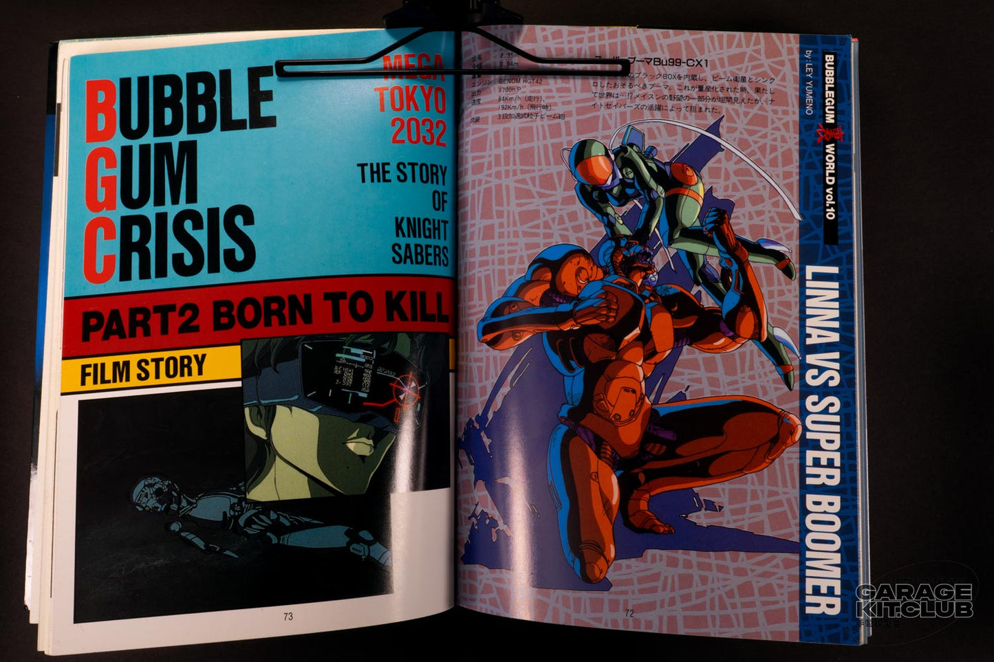 Bubblegum Crisis B-Club Film Comic